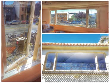 Half arched & Custom shaped, wooden XOX casement windows