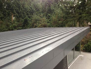 Metal Roofing New Custom home in Bellevue, WA