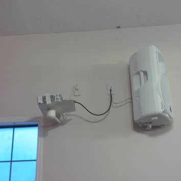 Studio monitors installed @12'