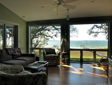 Great room with lake view
