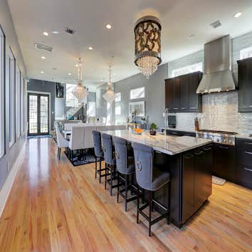Open concept kitchen