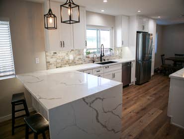 Full Kitchen / home remodel Adept has done a full make over to this great property, we have moved walls / replaced old carpets with gorgeous hight qual
