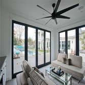 Inside pool house