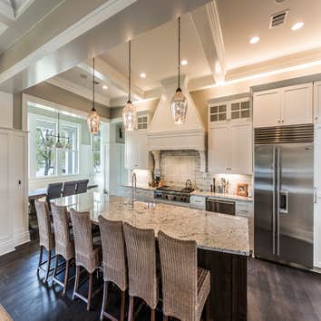 Legends Pkwy Project Custom built 3 story Cape Code style lake home in Kingsland, TX.