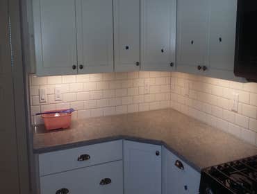 Photos from Love Remodeling Llc Built in custom entertainment center and custom oak floating shelves