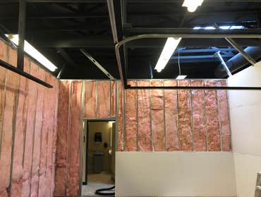 Photos by Farias Construction LLC #2 This project consisted of metal framing interior partition walls to accommodate two new classrooms. It involved de