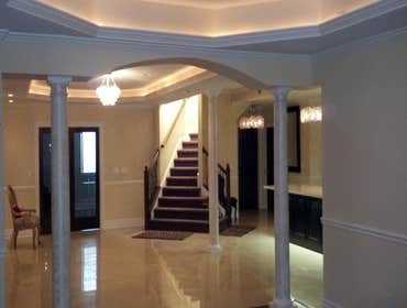 Rope Lighting in Ceiling Trays