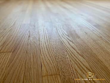 Sand & Finish - Natural color Natural refinish with 3 coats of polyurethane water based finish (satin).