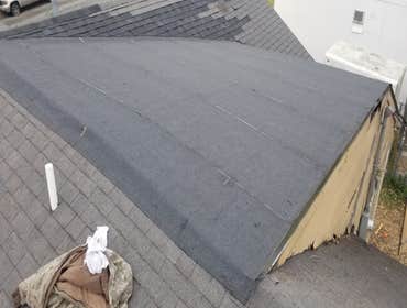 Torch down flat roof installation