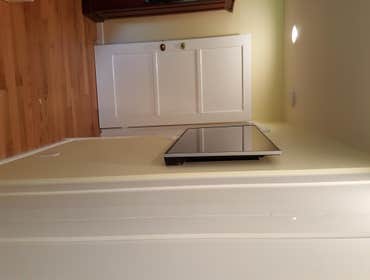 Low profile TV mounting