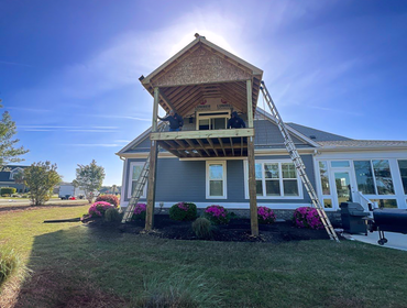 Covered Porch Addition in Compass Pointe Leland NC | RGR Construction and Roofing, LLC