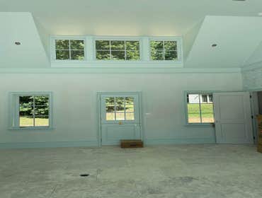 Kitchenette and millwork Kitchenette and millwork installation in a pool house.