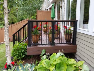 trex decking and timber tech railing