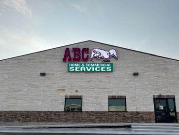 Front-lit channel letters and logo for ABC Home & Commercial Services