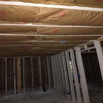 Batting installs Some fiberglass batting insulation jobs