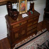 small dresser with inlay work