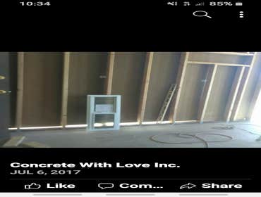 Photos by Concrete With Love, Inc #1 Closed open carport into ,single car garage