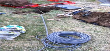 Project photos from Sprecher Electric Llc Underground feed troubleshooting and wire for community lighting