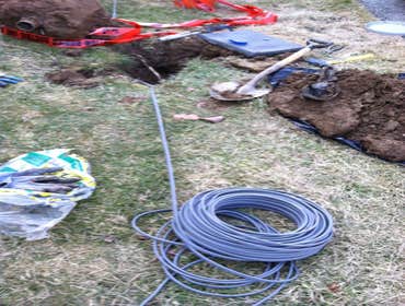 Project photos from Sprecher Electric Llc Underground feed troubleshooting and wire for community lighting
