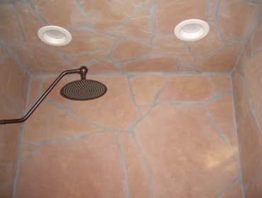 Flagstone Shower Ceiling