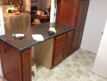 Adam R. Nardecchia Electrical Service Project In the first few pictures is a brand new maple kitchen being installed with custom counter tops which are