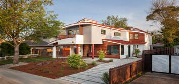 Photos by D B Lin Construction #1 A high-end modern contemporary home in the quiet neighborhood of Palo Alto.