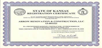 State of Kansas Certificate