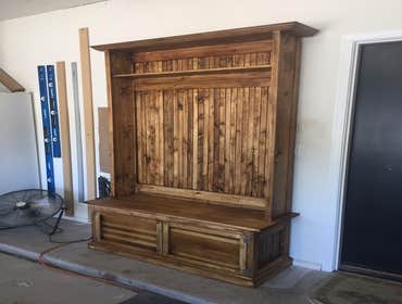 Our Work We take pride in our pieces, whether they are a barn door made of knotty alder wood, or a custom closet that will increase the value of your h