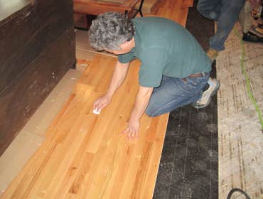 Wood Flooring Start to finish professional installation of new oak floorin