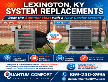 Photos by Quantum Comfort Heating and Cooling #3 Quantum Comfort Heating and Cooling completed a residential HVAC system replacement in Lexington, KY, 