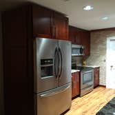 Stainless steel appliances.