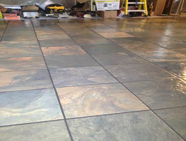 new tile floor