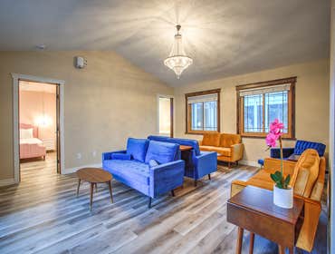 Airbnb/hotel We transformed a 4-bedroom, 3-bath home into an 8-bedroom, 8-bath Airbnb. Each room was designed with a unique theme, which made the proje