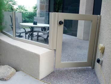 Plexi Glass Fence w/Iron Frame