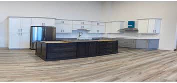 In stock products @ kitchen showroom.