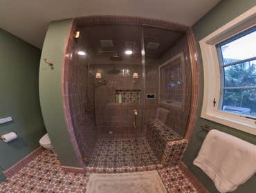 Steam Shower Rustic Theme