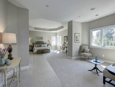 GULICK | CUSTOM Home in McLean The impressive stone and HardiePlank® elevation on our Winthrop really stood out on this corner lot of approximately one