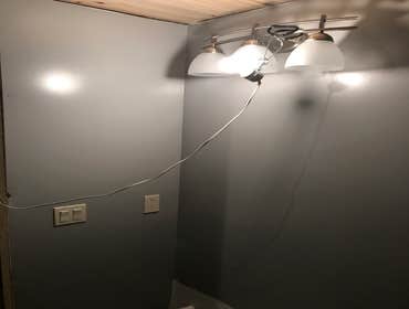 Jason Durso Photos of a bathroom remodel.