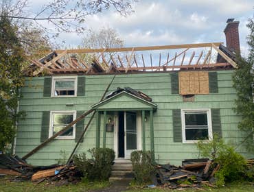 Photos by King Remodeling Corp #1 **Framing**
- The first image shows extensive demolition, suggesting removal of old structural elements, possibly to 