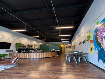 Tenant Improvement - Kelvin Consulting LLC Cafe tenant space renovation with MEP scope, including new plumbing design, power, lighting, and HVAC upgrad