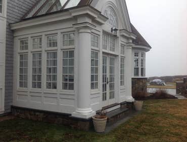 PROJECT IN PROGRESS REPLACING EXISTING WOOD TRIM WITH KOMA PVC.