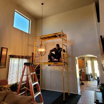 Chandelier Installation