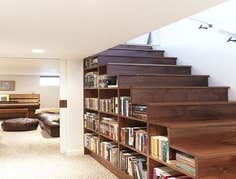 Stairwell with Built in Storag