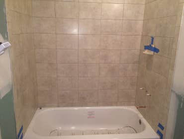 Bathroom tile job