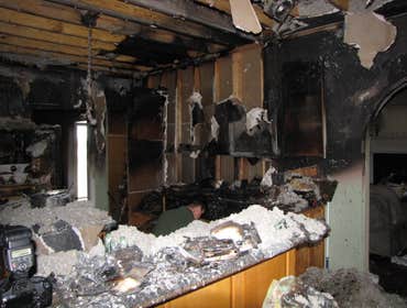 Project photos from Sentry Construction Company, Inc. Fire Damage Restoration - Before & After