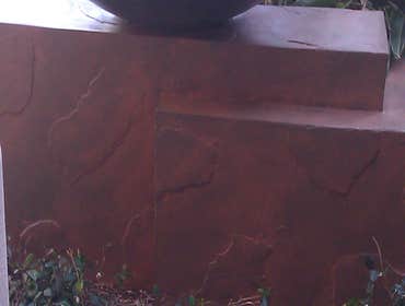 Faux finish exterior Planters