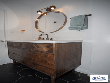 White subway tile style Bathroom, Round Rock.