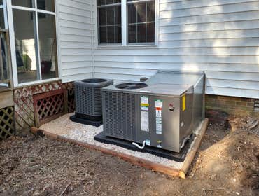 Residential Installation Before and after