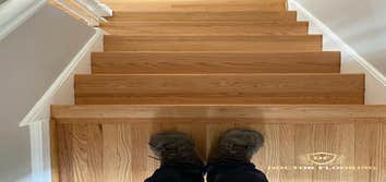 Sand & Finish - Natural color Natural refinish with 3 coats of polyurethane water based finish (satin).