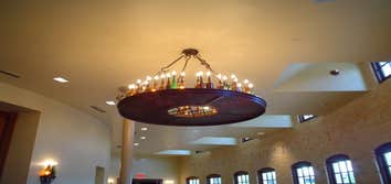 Historic Pearl Brewery Beer bottle chandelier and matching sconces